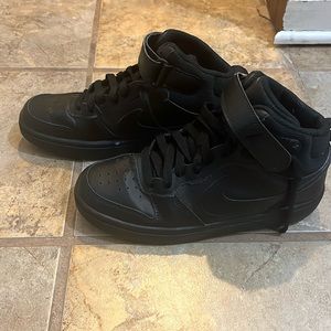 Black high top Air Forces